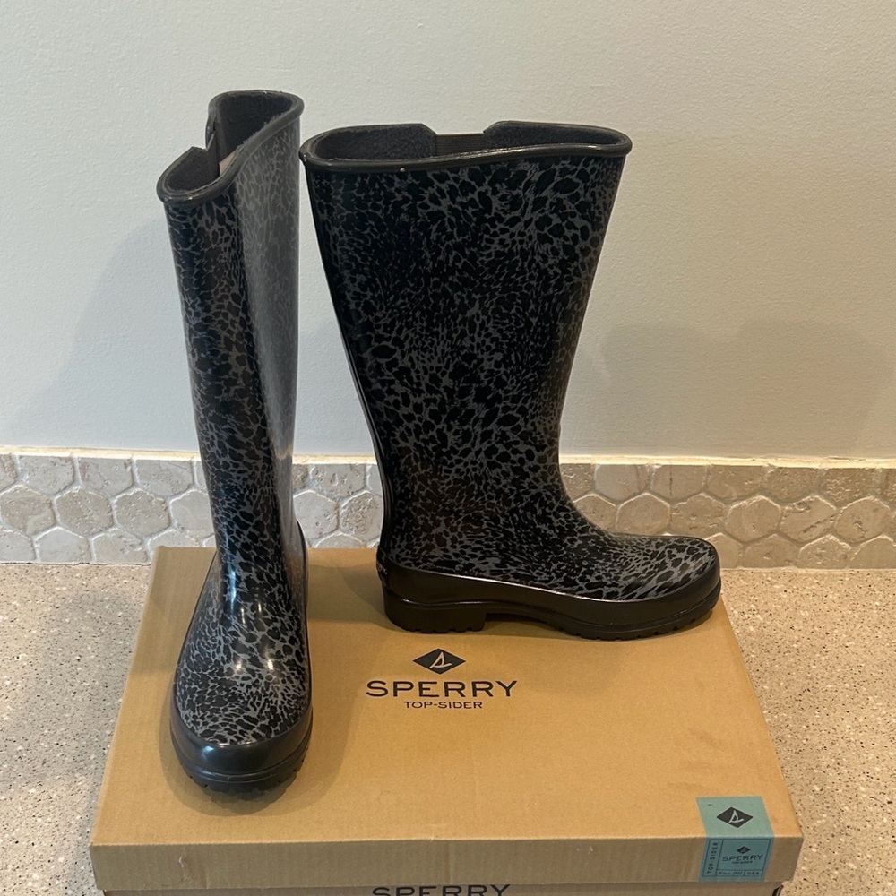 Sperry Women's Pelican III Black Cheetah Top-Sider | Never Worn
